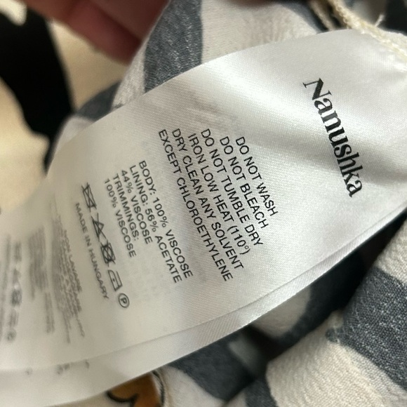 NANUSHKA size small Laurine one-shoulder printed top - Picture 5 of 8